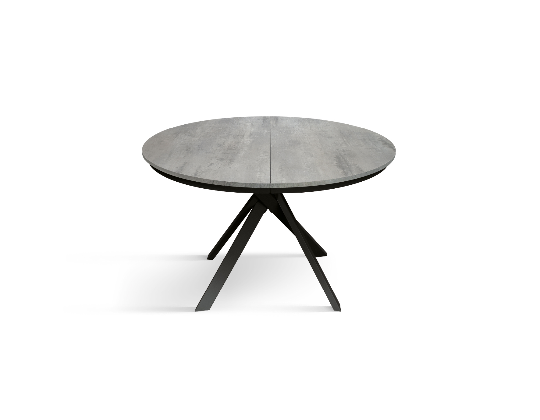 Tavolo Da Pranzo Rotondo In Vetro 80 Cm Con Gambe Incrociate Nere - Design Moderno Industriale, Piedini Regolabili, Facile Montaggio - Per Cucina E Sala Da Pranzo