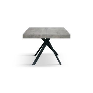 Tavolo allungabile <b> Fulvio </b> da 95 a 145 con gambe incrociate nere