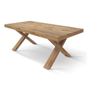 Tavolo allungabile <b> Marco  </b> da 180 a 260 con gambe incrociate rovere