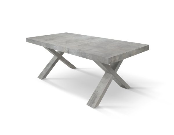 Tavolo allungabile <b> Marco  </b> da 180 a 260 con gambe incrociate nere - immagine 32