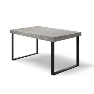 Tavolo allungabile <b> Carolina </b> da 160 a 240 con gambe nere a U