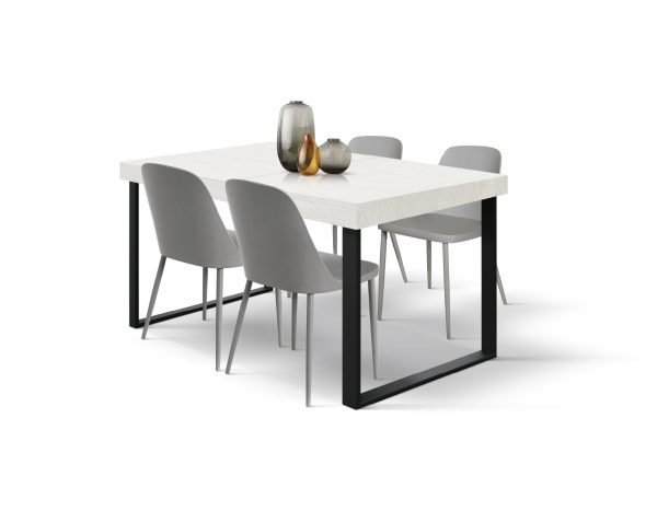 Tavolo allungabile <b> Rosanna</b> da 160 a 220 con gambe nere a U - immagine 21
