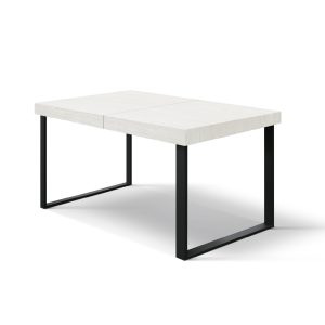 Tavolo allungabile <b> Rosanna</b> da 140 a 220 con gambe nere a U