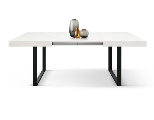 Tavolo allungabile <b> Rosanna</b> da 160 a 220 con gambe nere a U - immagine 25