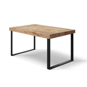 Tavolo allungabile <b> Carla </b> da 160 a 240 con gambe nere a U