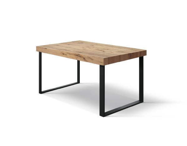 Tavolo allungabile <b> Carla </b> da 160 a 240 con gambe nere a U