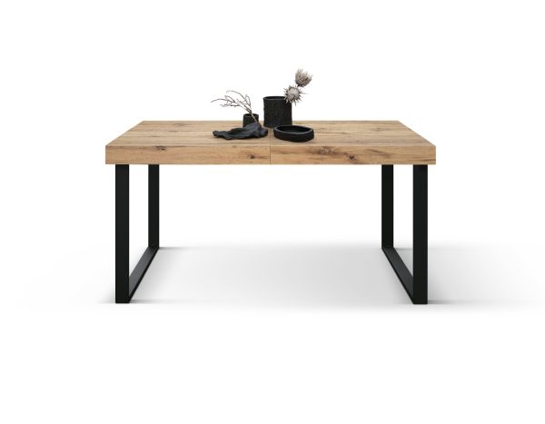 Tavolo allungabile <b> Carla </b> da 160 a 240 con gambe nere a U - immagine 6