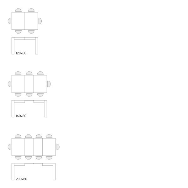 Tavolo allungabile <b> Anna </b> da 120 a 200 - immagine 9