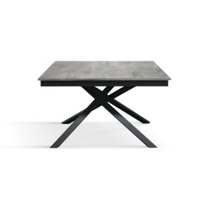 Tavolo allungabile <b> Delia  </b> con gambe incrociate nere