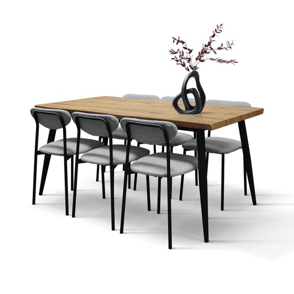 Set da pranzo <b>Gioia</b> con tavolo e 6 sedie