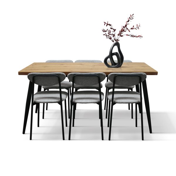 Set da pranzo <b>Gioia</b> con tavolo e 6 sedie - immagine 4