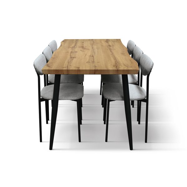Set da pranzo <b>Gioia</b> con tavolo e 6 sedie - immagine 6
