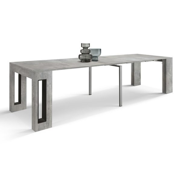 Tavolo consolle allungabile <b> Marie  </b> con porta prolunghe - immagine 2