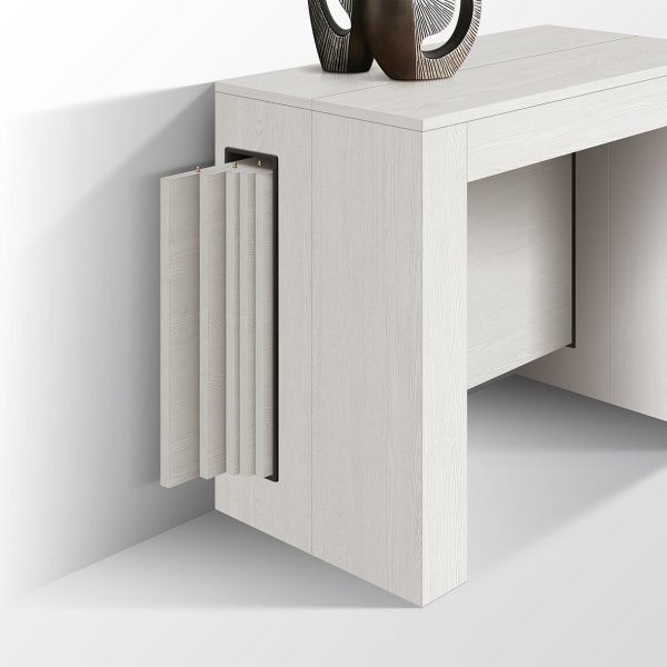 Tavolo consolle allungabile <b> Paola  </b> con porta prolunghe - immagine 3