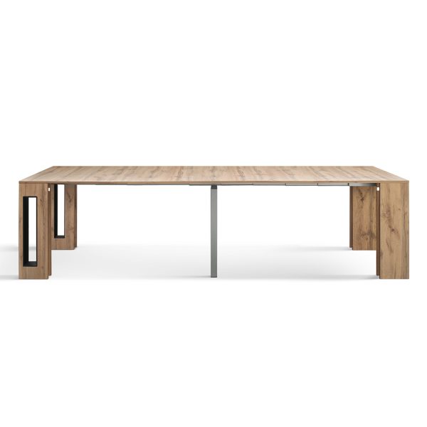 Tavolo consolle allungabile <b> Elvire  </b> con porta prolunghe - immagine 3