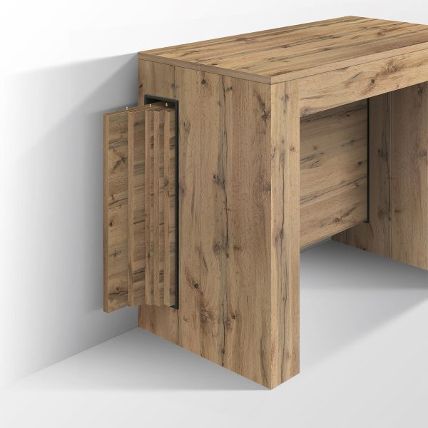 Tavolo consolle allungabile <b> Elvire  </b> con porta prolunghe - immagine 5