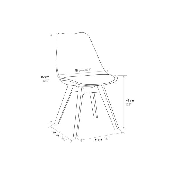 Sedia <b> Giovanna </b> <br> <b> set da 2 sedie </b> - immagine 3