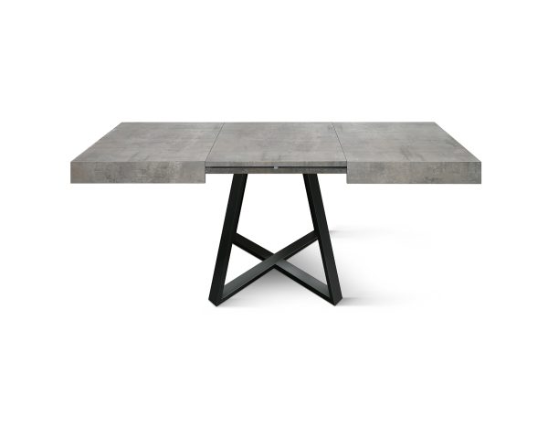 Tavolo allungabile <b> Mimì</b> da 95 a 145 con gambe incrociate nere - immagine 2