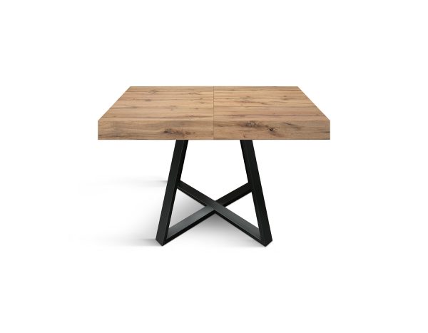 Tavolo allungabile <b> Bruno </b> da 95 a 145 con gambe incrociate nere
