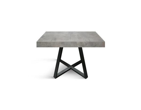 Tavolo allungabile <b> Mimì</b> da 95 a 145 con gambe incrociate nere