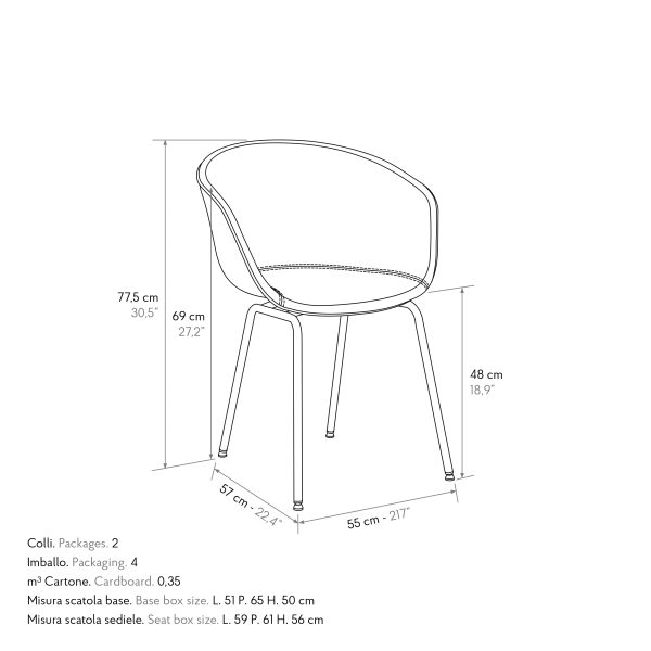 Sedia <b> Carmen set da 4</b> - immagine 7
