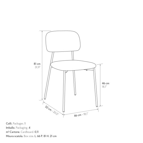 Sedia <b> Miranda set da 4</b> - immagine 7
