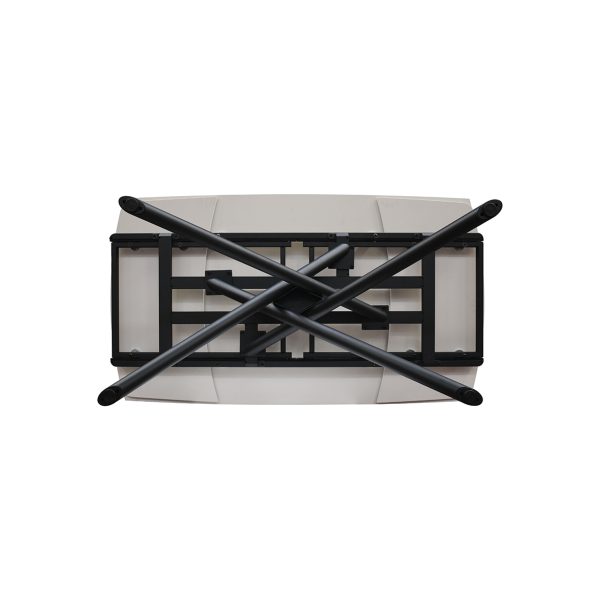 Tavolo allungabile in ceramica bianco statuario con gambe tubolari - immagine 14