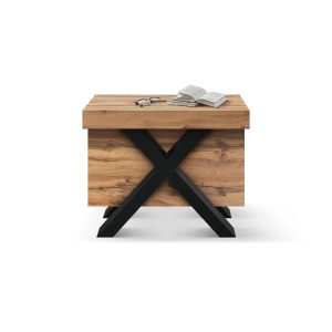 consolle allungabile <b> Pina </b> da 45 a 402 con gambe nere a X