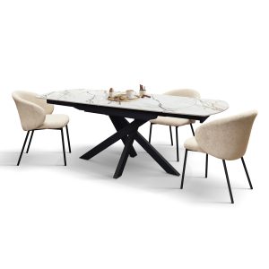 Tavolo allungabile in ceramica <b> Denise </b> da 140 a 200